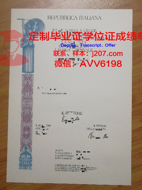 罗马第二大学毕业证书原件(意大利罗马大学毕业证)