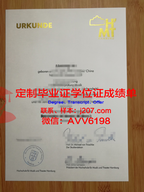 汉堡造型艺术学院毕业证样式(汉堡音乐戏剧学院是名牌大学吗)