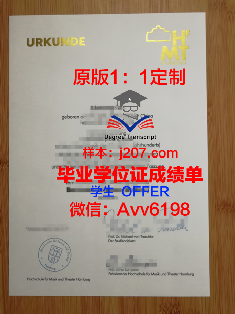 汉堡港口城市大学研究生毕业证