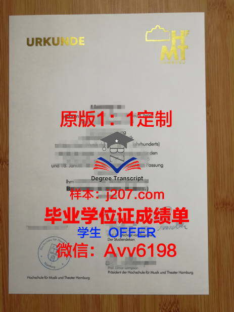 汉堡造型艺术学院毕业证尺寸(汉堡音乐戏剧学院官网)