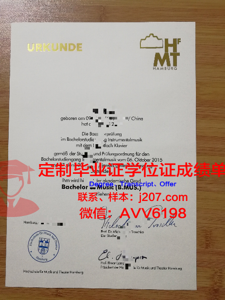 汉堡大学毕业证学位文凭学历Diploma