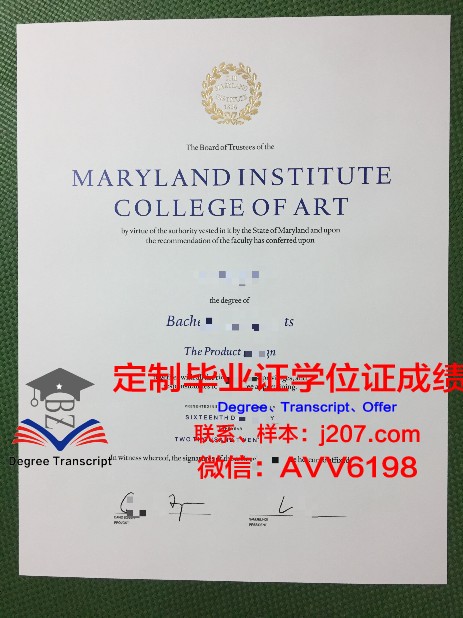 马里兰艺术学院毕业证diploma