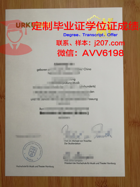 汉堡音乐与戏剧学院的毕业证啥样(汉堡电影学院)