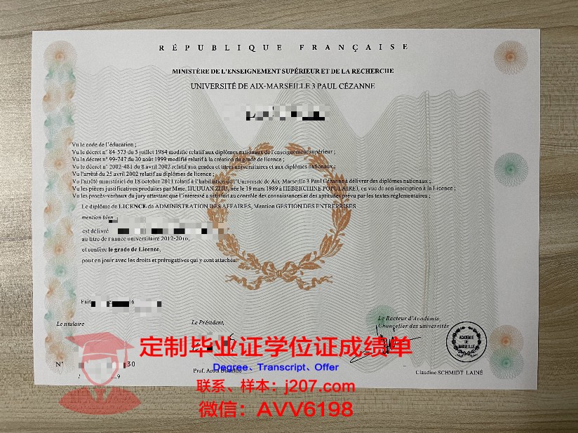 马赛国立高等建筑学院毕业证书图片模板(马赛国立美术学院)