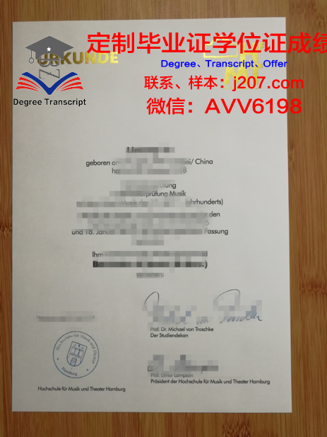 汉堡工业大学毕业证书原件(汉堡国际工程学院)