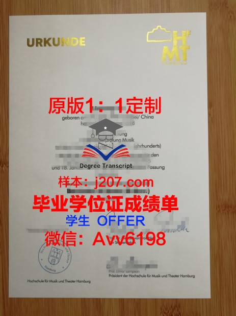 汉堡港口城市大学毕业证模板(汉堡港口英文名称)
