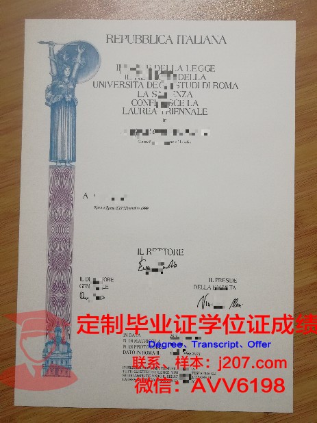 罗马大学毕业证Diploma文凭