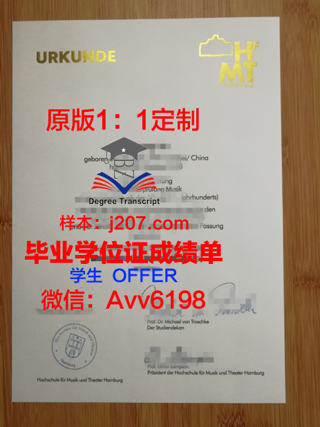 汉堡造型艺术学院毕业证是什么样呢(汉堡戏剧学院)