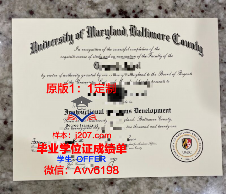 马里兰大学巴尔的摩郡分校毕业证成绩单:价值与意义