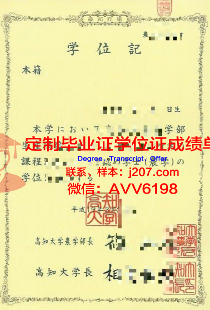 高知工科大学毕业证成绩单:一份不仅是成绩的证明