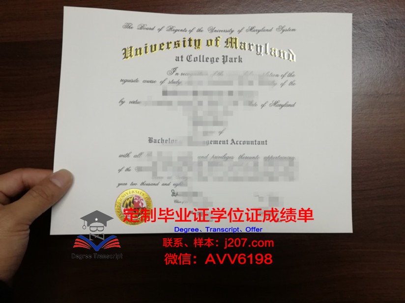马里兰大学巴尔的摩郡分校毕业证成绩单(马里兰大学毕业证书)
