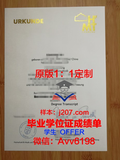 汉堡-哈尔堡工业大学毕业证图片Technische Universität Hamburg Diploma
