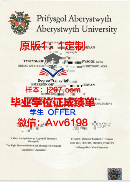 阿伯泰大学毕业证模板 Abertay University Diploma
