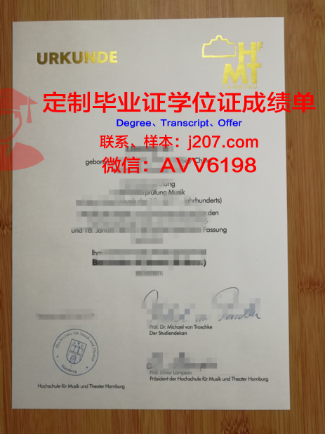 汉堡应用技术大学毕业证壳子(汉堡应用科技大学)
