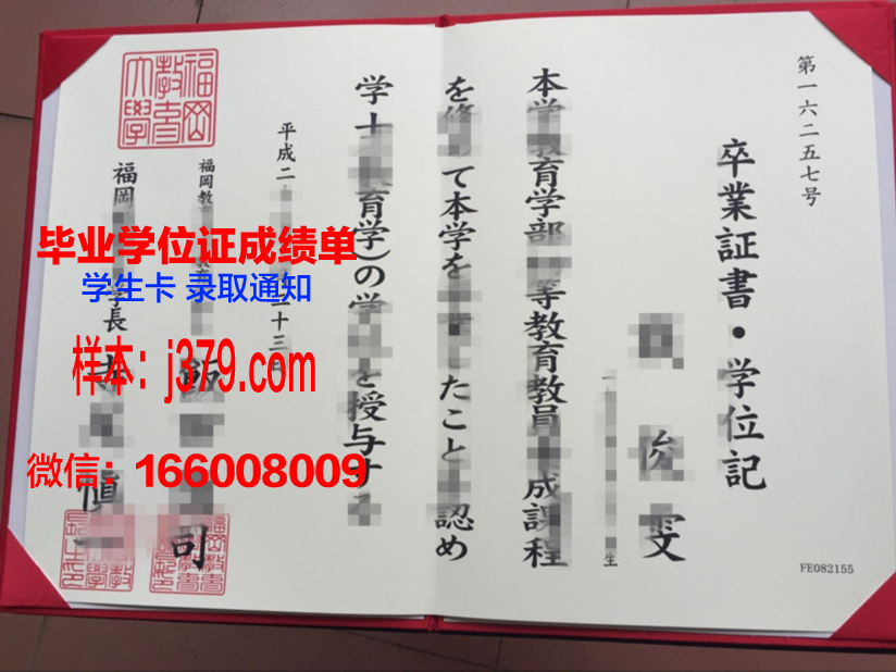 福冈齿科大学毕业证认证成绩单Diploma