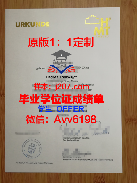 汉堡港口城市大学毕业证定制:承载荣誉与梦想的精致艺术品