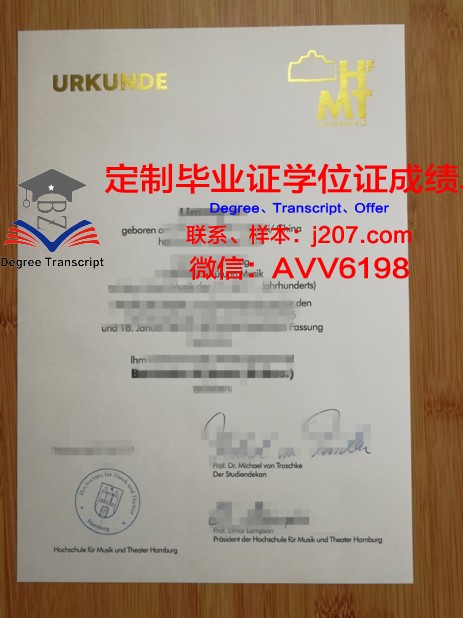 汉堡港口城市大学毕业证书图片(汉堡港口英文名称)