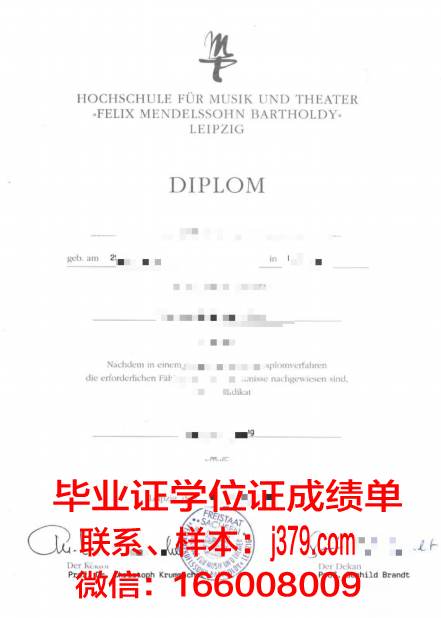 莱比锡技术经济与文化应用技术大学毕业证是什么模样(莱比锡管理研究生院)