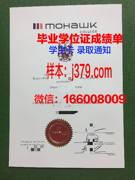 莫霍克应用艺术与技术学院毕业证是什么样子(莫霍克工业)
