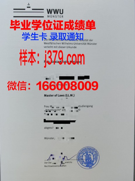 明斯特大学毕业证是什么样呢(明斯特大学bwl)