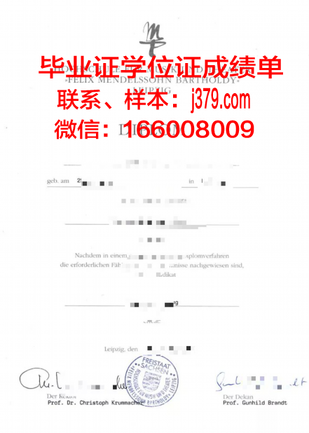 莱比锡技术经济与文化应用技术大学硕士毕业证(莱比锡应用科技大学)