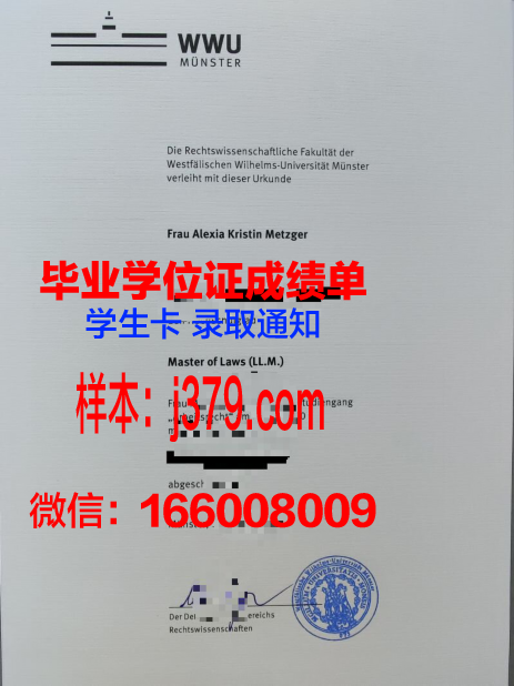 明斯特大学学历证书(明斯特大学bwl)