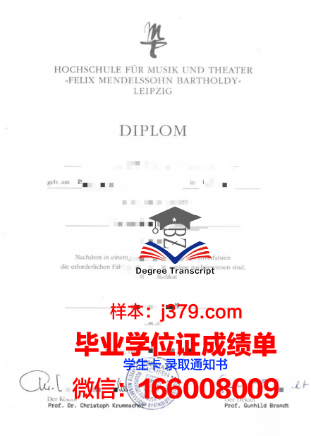 莱比锡贸易学院毕业证学位文凭学历Diploma