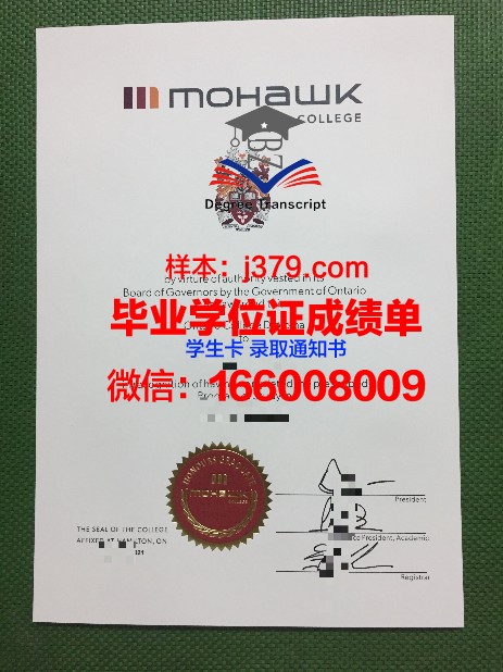 莫霍克应用艺术与技术学院本科毕业证(莫霍克纸张)