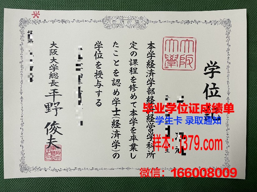 大阪女学院大学毕业证Diploma文凭成绩单