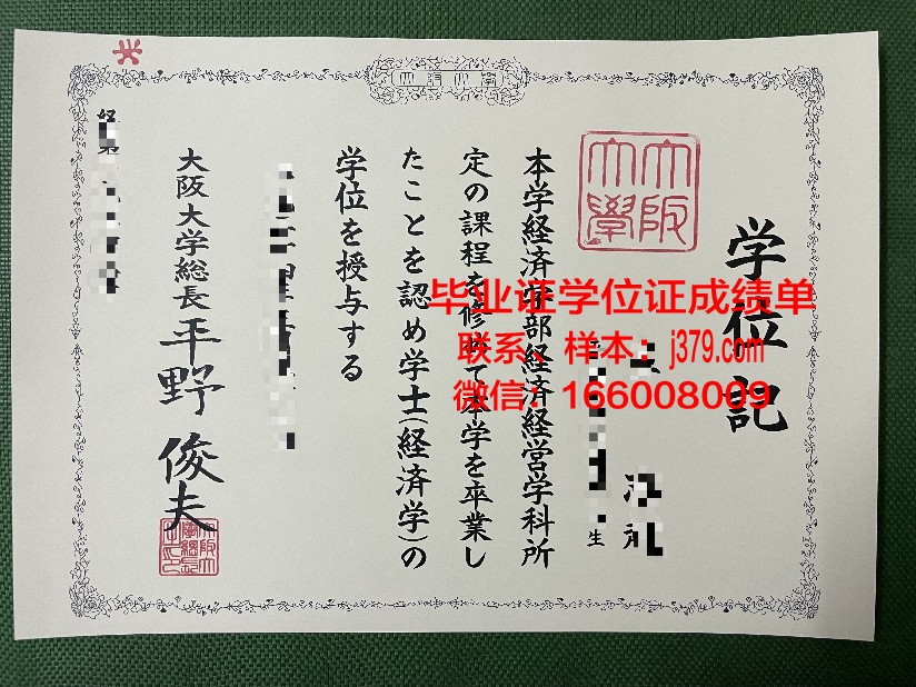 大阪观光大学学位成绩单定制：探索学术诚信与国际化教育之路