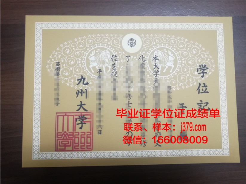 南九州大学毕业证电子版