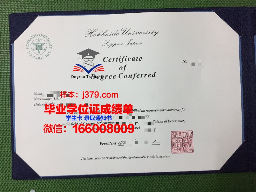 日本北海道大学毕业证图片(日本北海道大学工学部)