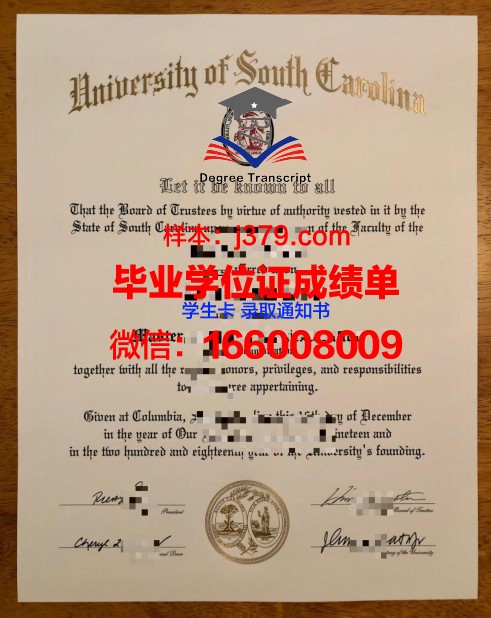 南卡罗来纳州立大学毕业学位