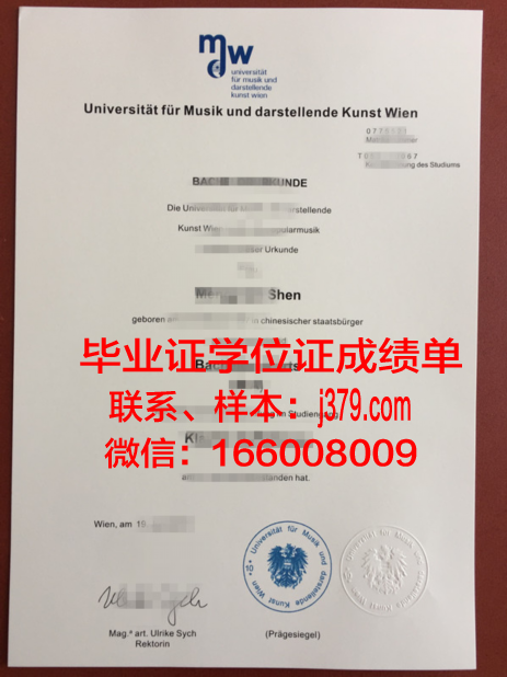 维也纳应用艺术大学毕业证diploma