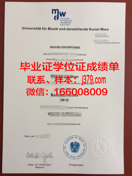 维也纳音乐与表演艺术大学diploma证书(维也纳音乐和表演艺术大学)