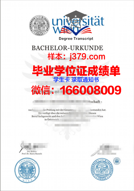 维戈大学毕业证书模板(维也纳大学毕业证书)