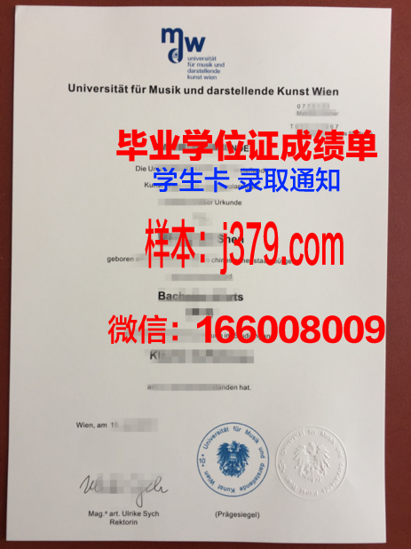维也纳音乐与表演艺术大学本科毕业证(维也纳音乐和戏剧艺术学院好考吗)