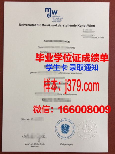 维也纳经济大学本科毕业证——一份国际认可的学术荣耀