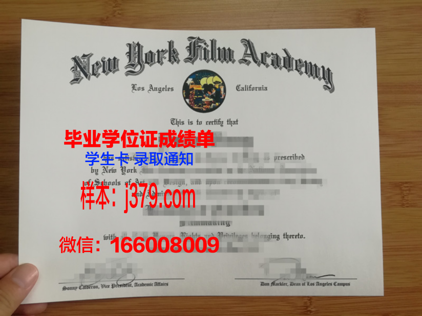 纽约电影学院毕业证壳子(纽约电影学院校服)