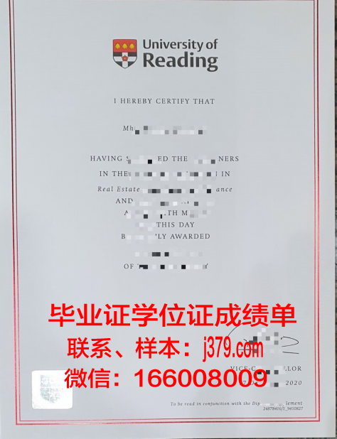 雷丁大学毕业证图片(雷丁大学毕业证图片高清)