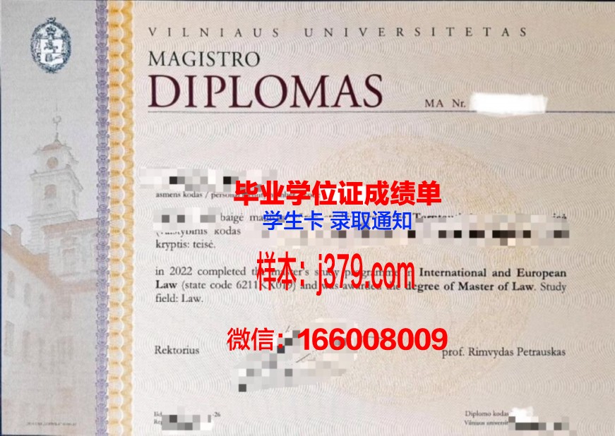 维尔纽斯工业大学毕业证模板(维尔纽斯工业大学毕业证模板图片)